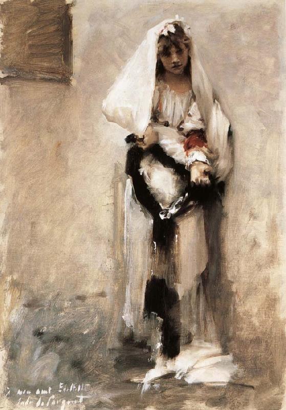 John Singer Sargent A beggarly girl oil painting picture